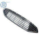 Front Upper Bumper Grille for Ford Fusion (2017-2018) Black with Chrome Trim