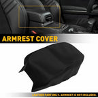 Center Console Leather Armrest Cover for Dodge Charger (2011–2022) Black
