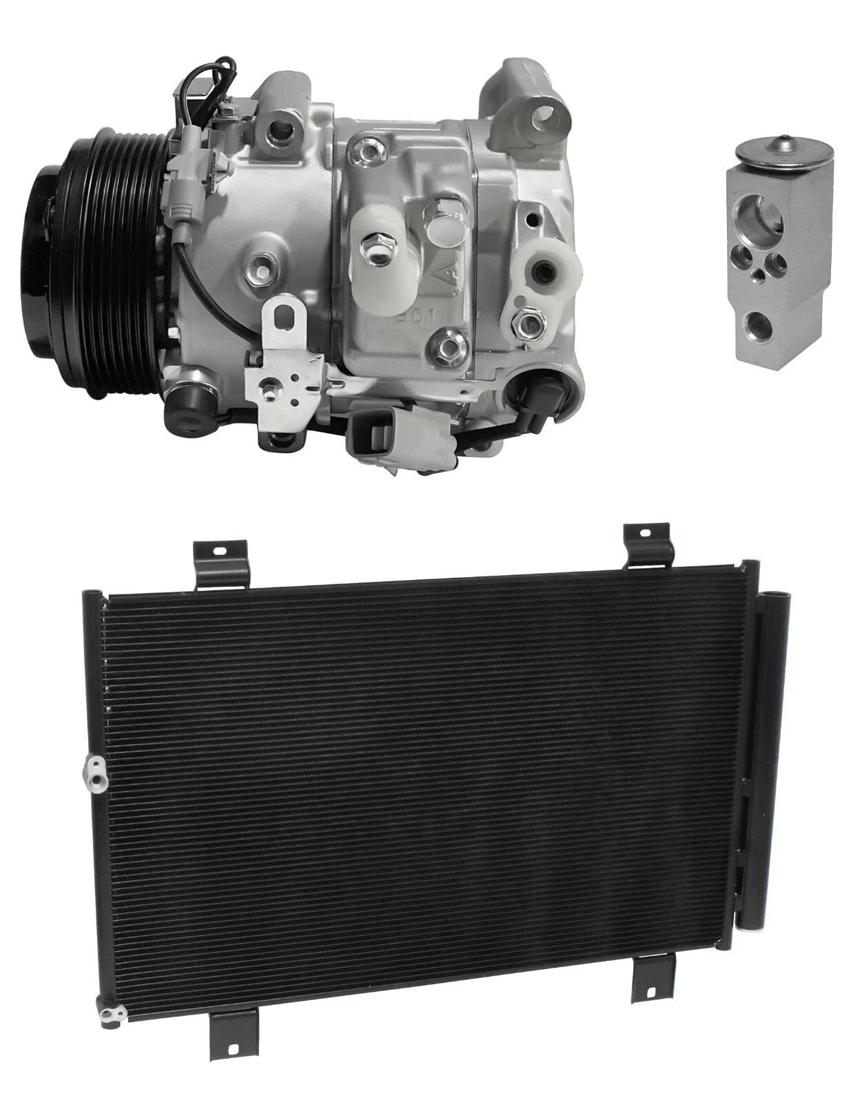A/C Compressor Kit With Condenser Fits Toyota Highlander 3.5L (2008–2008)