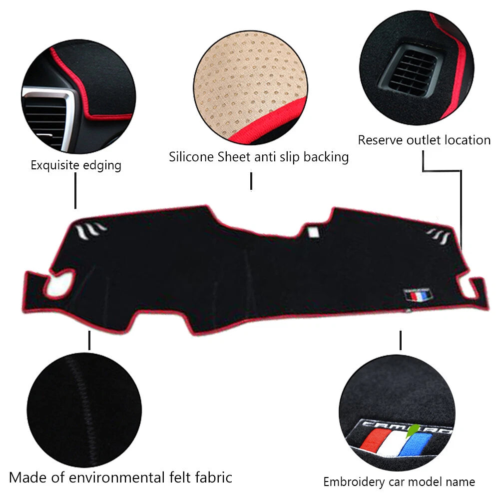 Dashboard Dash Mat Sun Cover Pad for Chevy Camaro (2016–2019)