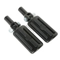 Black Rear Passenger Foot Pegs Clevis Mount for Harley Softail Fatboy (2000-2006)