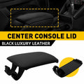 Black Leather Armrest Center Console Lid for Audi A3 8P (2003–2012)