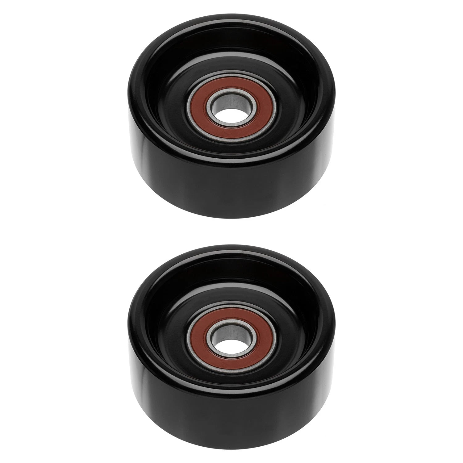 2X Accessory Drive Belt Idler Pulley Set for Ford F-150 F-250 F-350 (2015–2020)