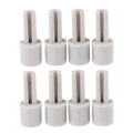 8X Mixer Potentiometer Extension Knobs Grey Plastic