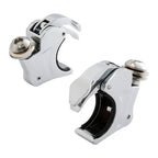 Chrome 39mm Forks Quick Release Windshield Clamps for Harley Dyna, Sportster