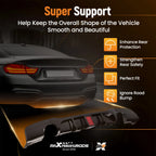 Gloss Black Rear Diffuser with LED Light for BMW E90 E91 328i 335i (2005–2012)