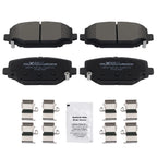 Set of 4 Rear Ceramic Brake Pads for Dodge Grand Caravan Journey (2012–2020) D1596