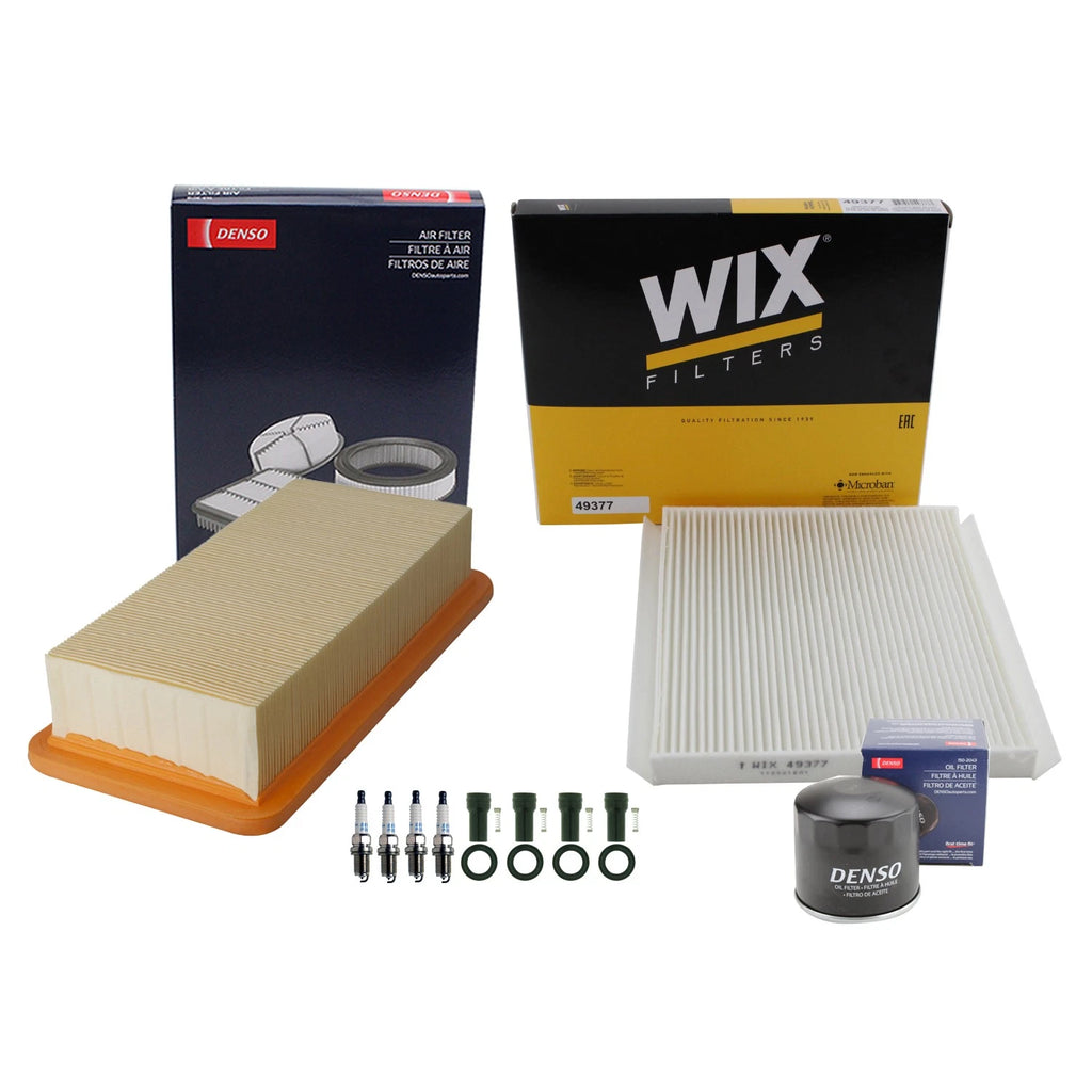 Tune Up Kit 4 Spark Plugs & Boots for Kia Rio Rio5 (2006–2011)