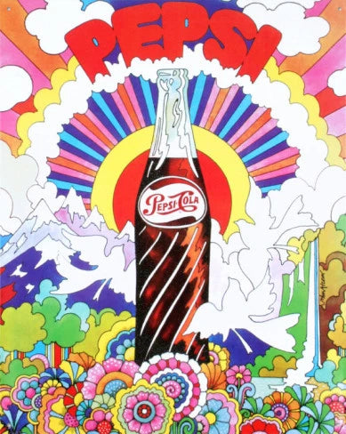 Vintage Replica Tin Metal Sign for Pepsi Cola Coke (Antique)