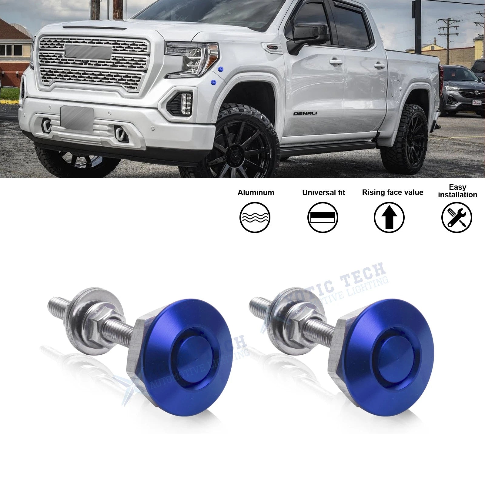 Rear Hood Quick Release Latch Push Button for GMC (2014–2025)