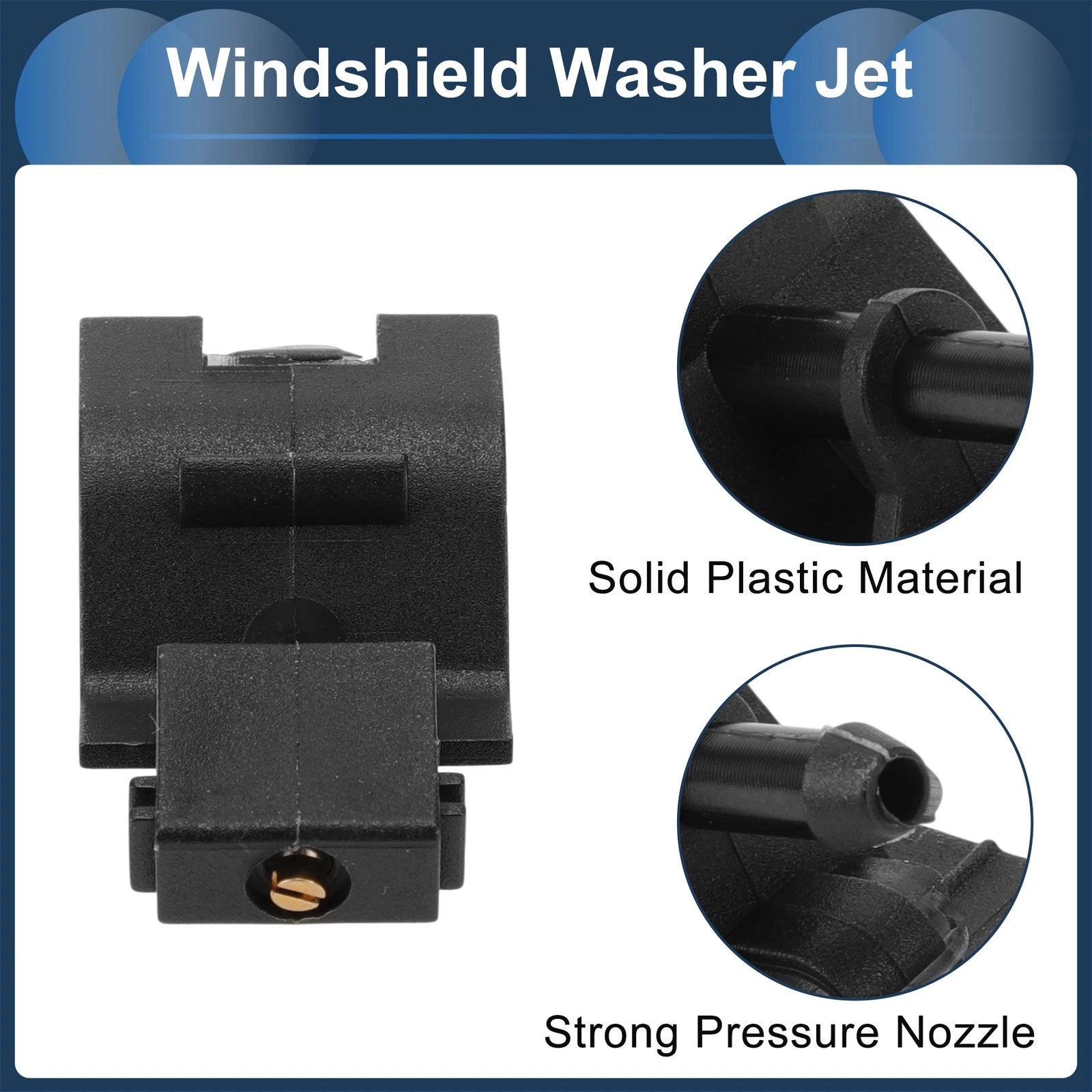 Set of 1 Windshield Washer Nozzle with Fluid Hose for Toyota  No. 8538130110