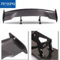 57" JDM Racing GT RS Carbon Fiber Rear Trunk Spoiler Wing