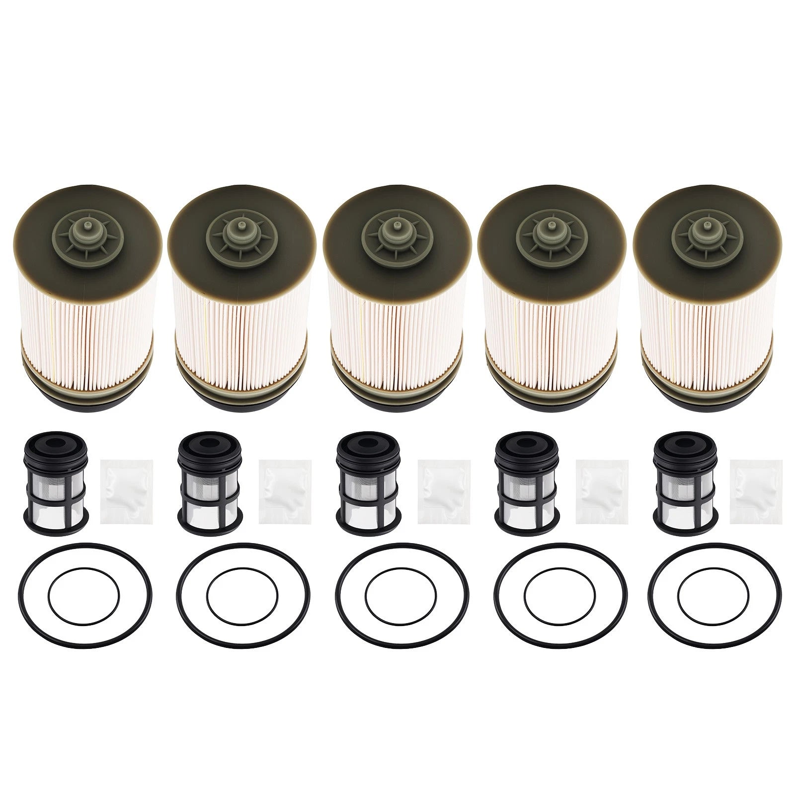 5 Pack Fuel Filter Assembly for Detroit DD13 DD15 DD16 (2014–Present) A4720921705