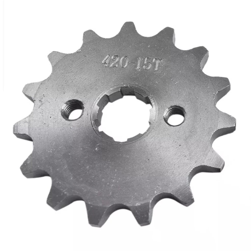 15T Front Sprocket Cog for Pit/Trail/Dirt Bike ATV/Quad (420 Chain)
