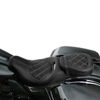 2X Driver & Passenger Seats for Harley Touring Street Glide (2009–2023) Black