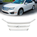 Set of 3 Chrome Front Upper Grille Molding Trim for Ford Fusion (2010–2012)
