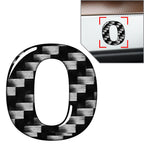 Carbon Black Window Door Wall Badge Emblem Decals for Car