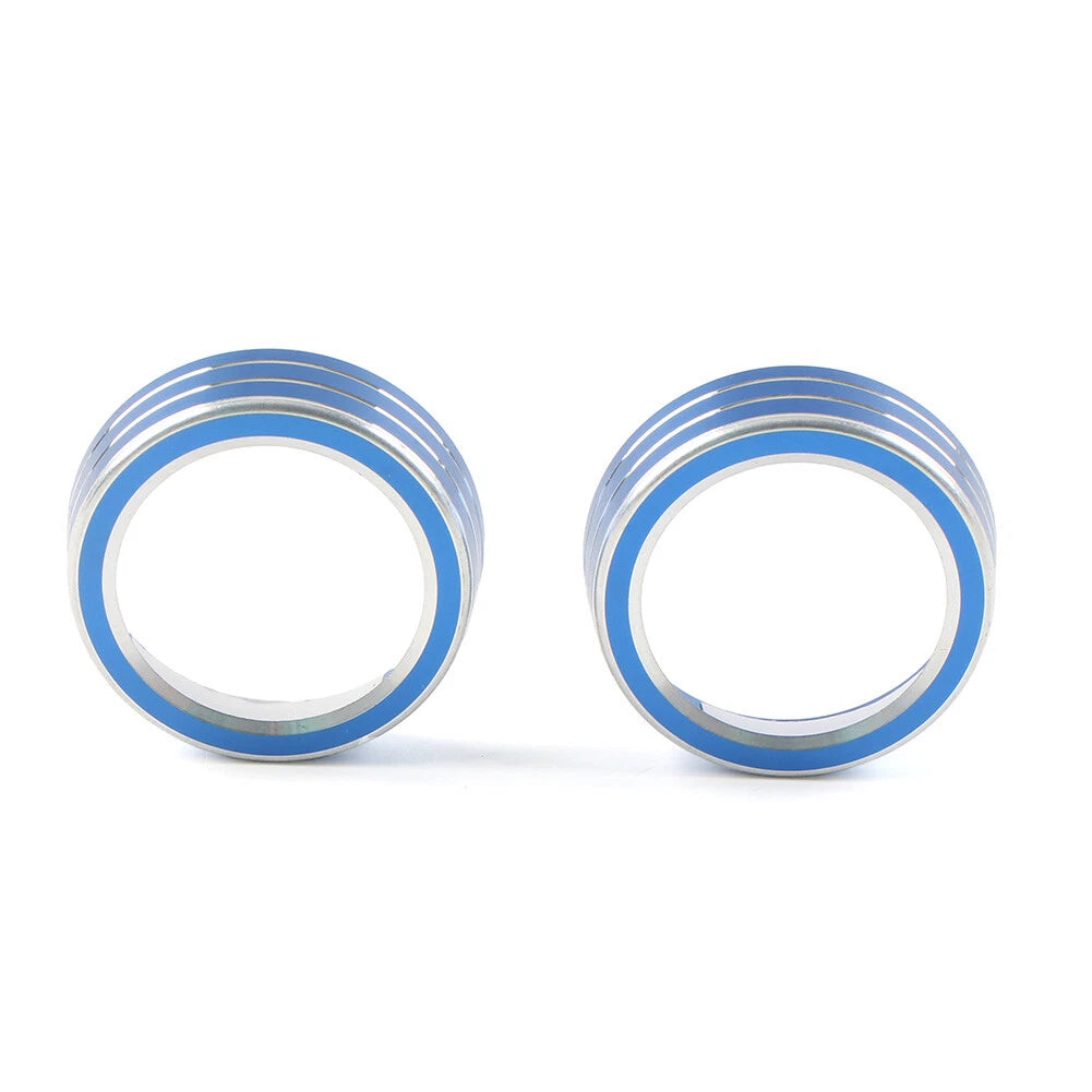 2X AC Climate Switch Knob Ring Cover Trim for Honda Civic (2016–2021)