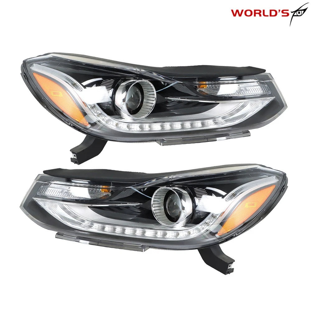 Set of 2 Projector Headlights with LED DRL for Chevy Trax (2017–2019)