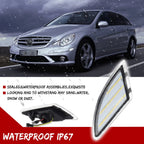 Clear Lens White LED Side Marker Lights for Mercedes W251 R-Class (2006–2010)