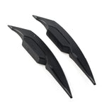 Universal Black Fairing Winglets Side Spoiler Deflector Air Wings - Pair