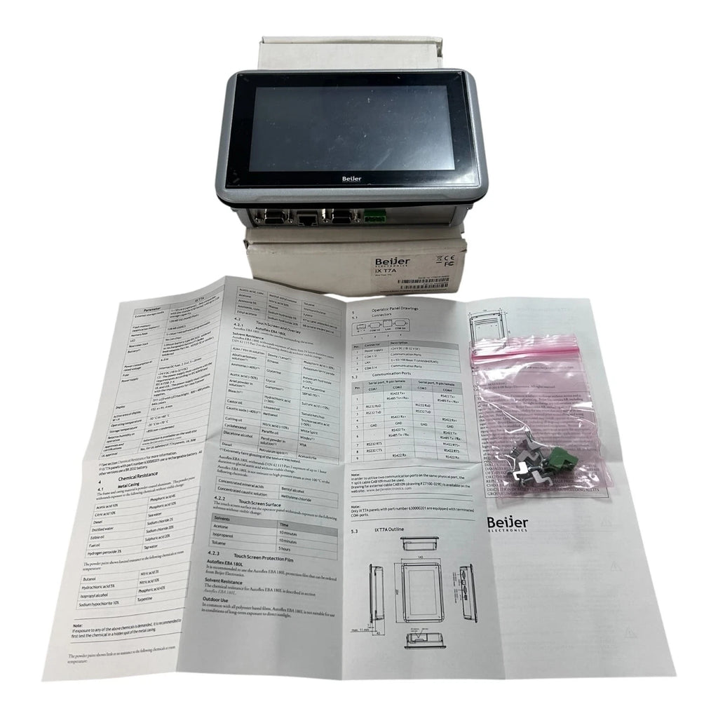 Beijer IX T7A 7" HMI Touch Screen Panel 800x480 24VDC (OEM) 630000202
