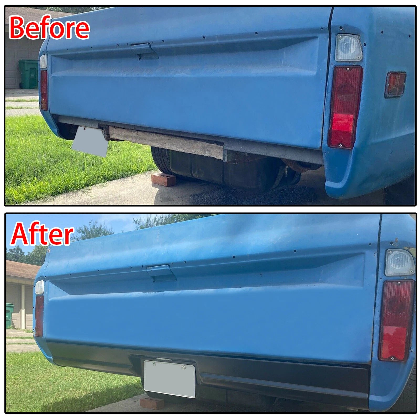 Rear Roll Pan with License Plate Lamps for Chevrolet C10 Truck (1967–1972)