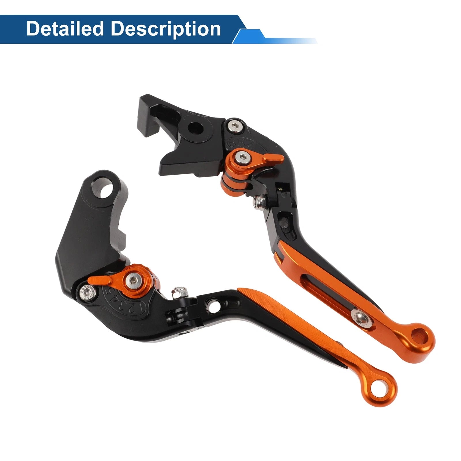 Adjustable Brake Clutch Levers for Honda NC700/NC750 S/X (2012–2020) Black Orange