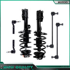 Set of 4 Front Struts & Sway Bar Outer Tie Rods for Chevrolet Malibu Pontiac G6 (2004–2012)