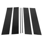6 Pcs Black Door Pillar Window Trim for Honda Odyssey (2005-2010)