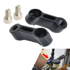 10mm Motorcycle Mirror Mount Risers Extenders Adapters Universal Black