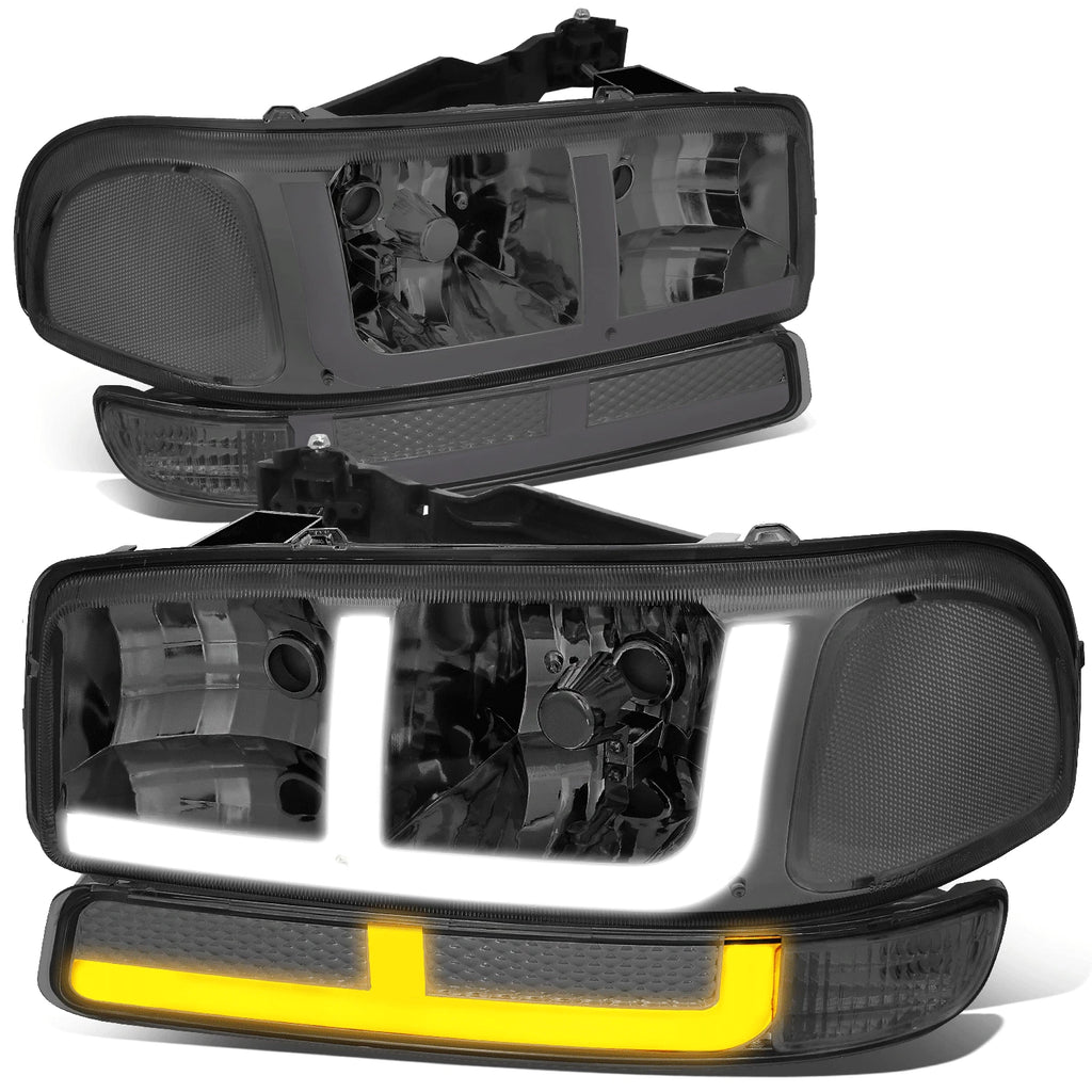 LED DRL + Turn Signal Headlight Bumper Lamp for Sierra Yukon (1999–2007)