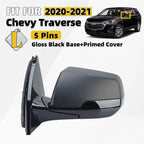 Heated Side Mirror for Chevy Traverse (2020–2021) 5 Pins, Manual Fold, Left