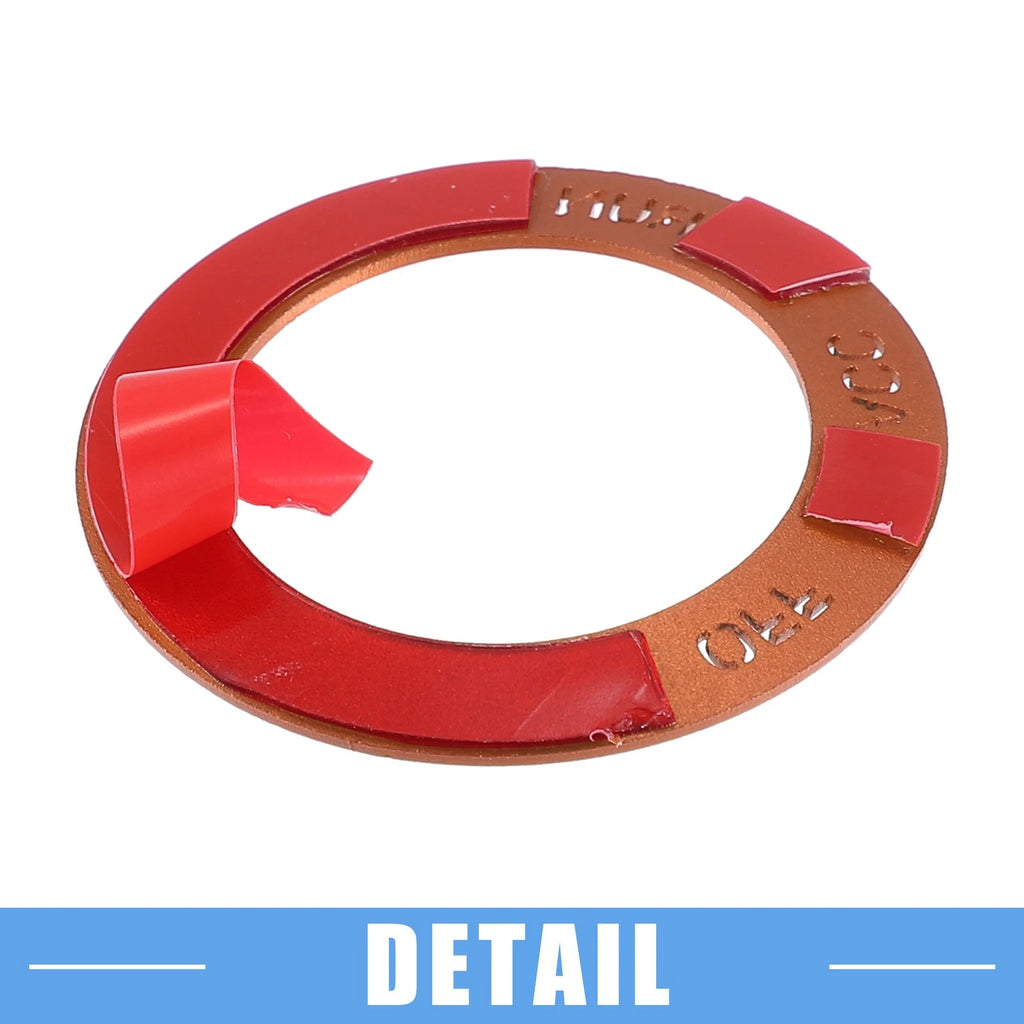 Engine Start Button Sticker for Dodge Charger Challenger (2015–2023) - Aluminum Alloy Orange