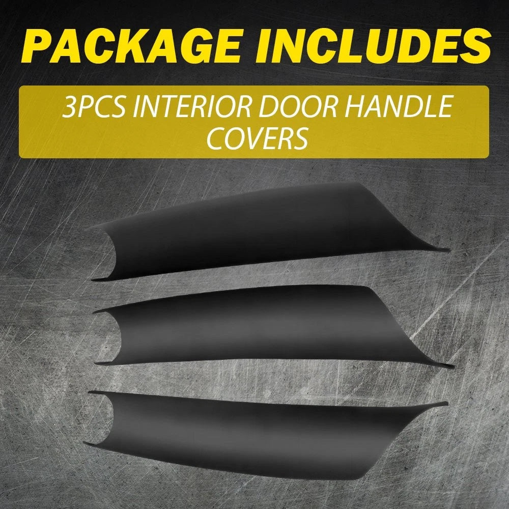 Set of 3 Interior Door Pull Handle Covers for BMW X5 X6 (2014–2018)