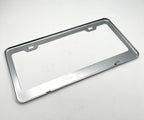 Chrome Steel License Plate Frame 2 Hole Replacement for US Standard Plate (2000–2026)
