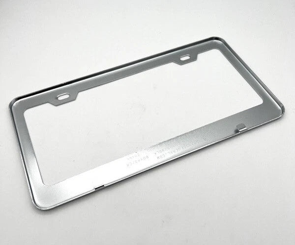 Chrome Steel License Plate Frame 2 Hole Replacement for US Standard Plate (2000–2026)