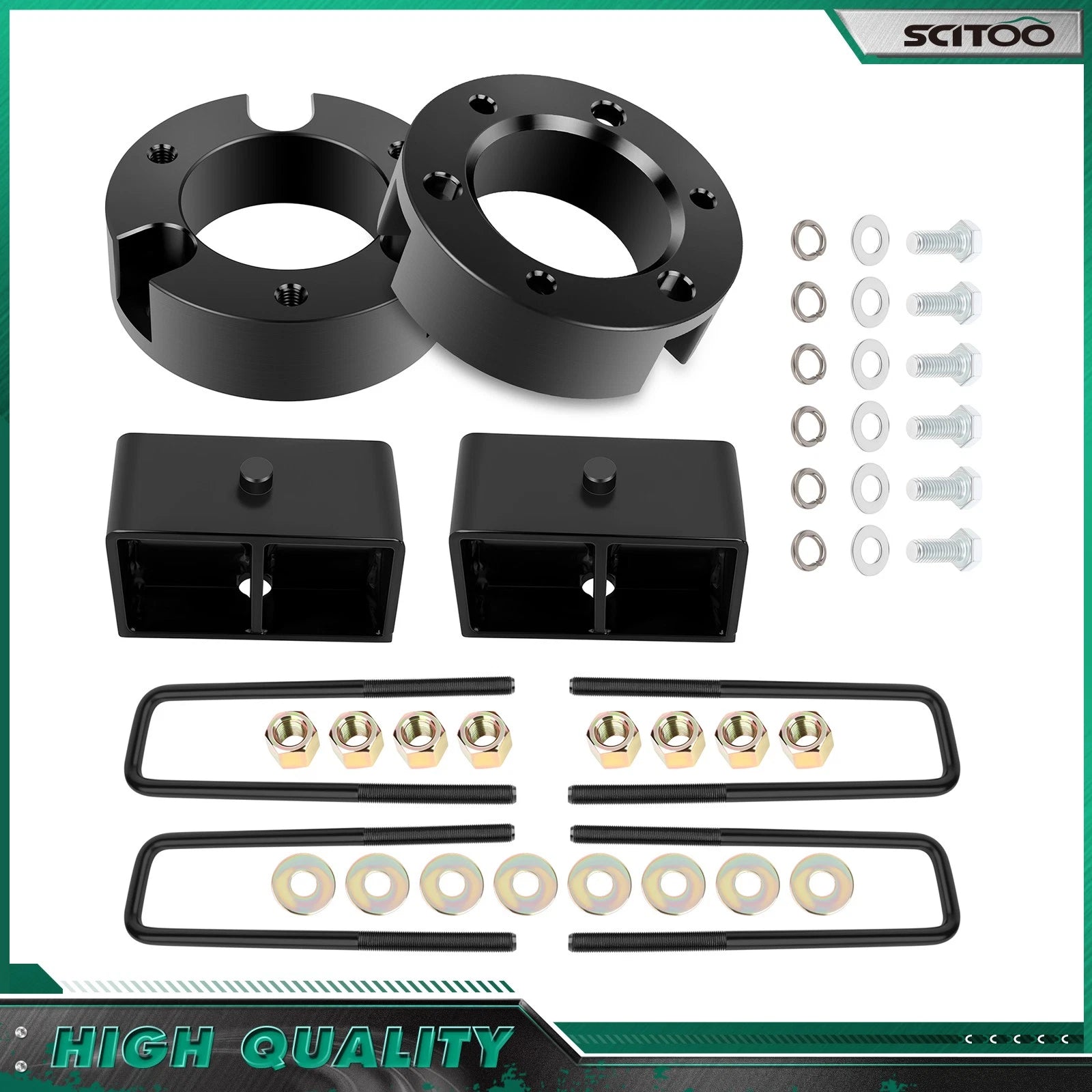 Set of 4 Leveling Lift Kit for Toyota Tundra (2000–2006) 3" Front & Rear