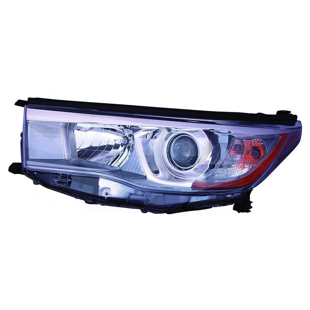 Head Light Assembly Driver Side Replacement Smoked Chrome for Nissan Altima (2013–2018)
