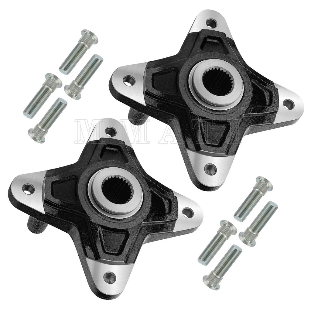 2 Rear Wheel Hubs w/Bolts for Polaris RZR XP 900 (2011–2013) RZR 4 XP 900 (2012–2013)