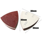 Sandpaper Kit for Multi Tool Oscillating Polisher (Reddish Brown, Triangle)