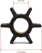 Water Pump Impeller Kit for Mercury Mariner 4-9.8 hp Outboard (89981T1, 89981Q)