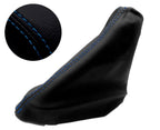 E Brake Boot Cover for Ford Focus (2000–2007) Blue Stitch Leather