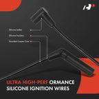 Ignition Coil & 6 Iridium Spark Plugs & 6 Wires for Dodge