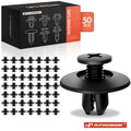 50Pcs 8mm Black Nylon Fender Liner Splash Shield for Honda