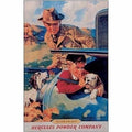 Vintage Replica Tin Metal Sign for Hercules Powder Company (Black)
