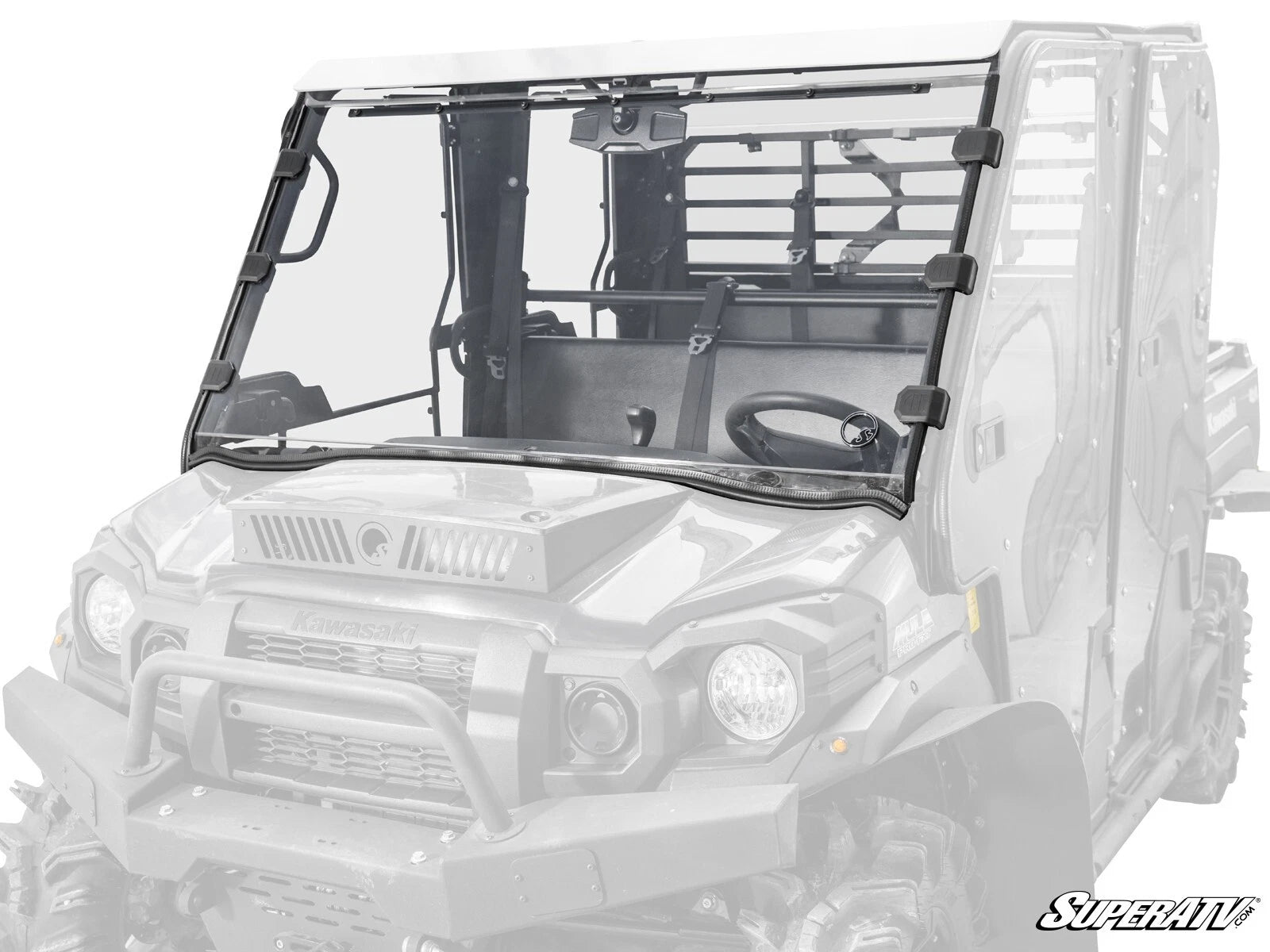 Scratch-Resistant Full Windshield for Kawasaki Mule Pro (2015–2023)