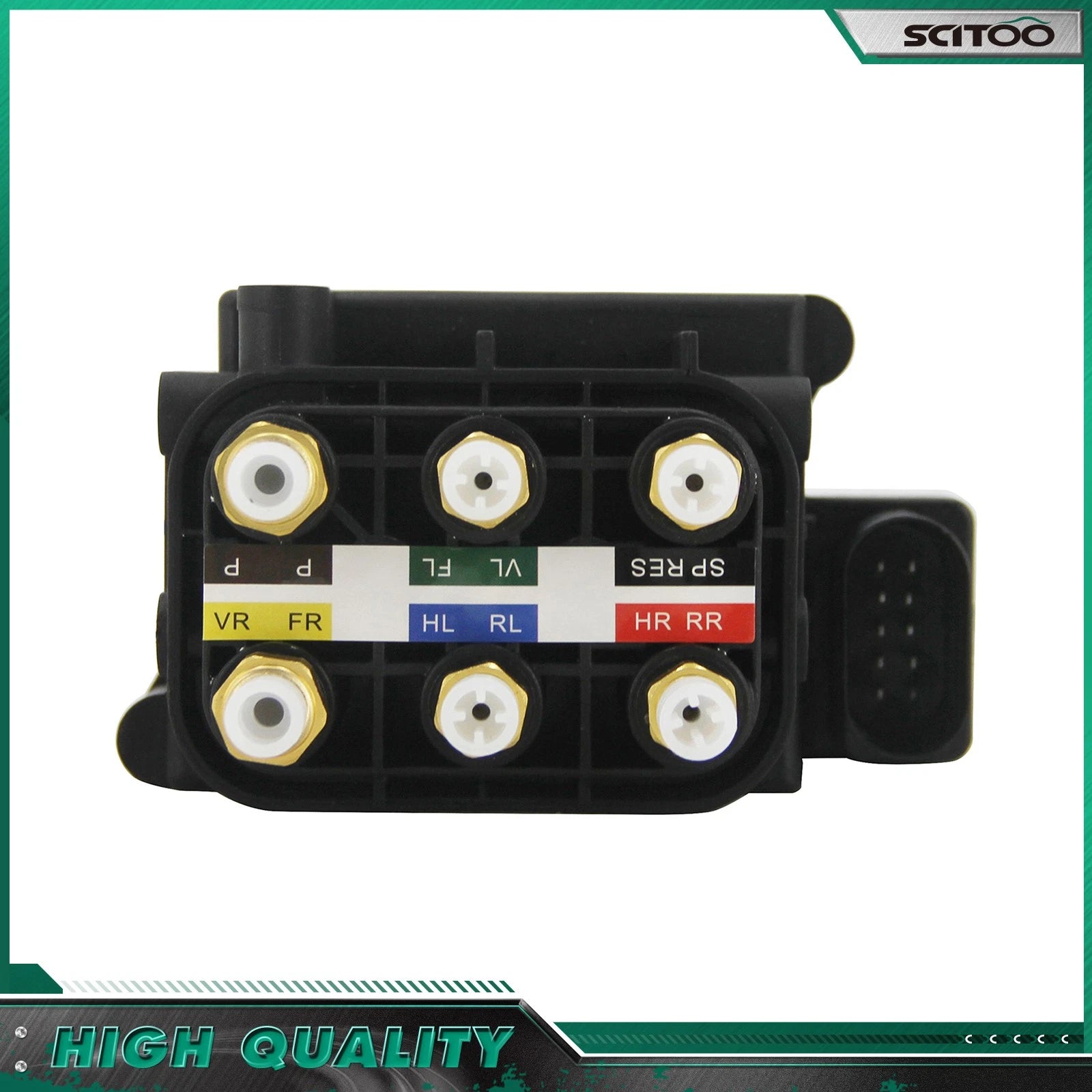 Air Suspension Solenoid Valve for Audi A6 C7 S6 A7 S7 A8 D4 (2014–2018) 4H0616013A