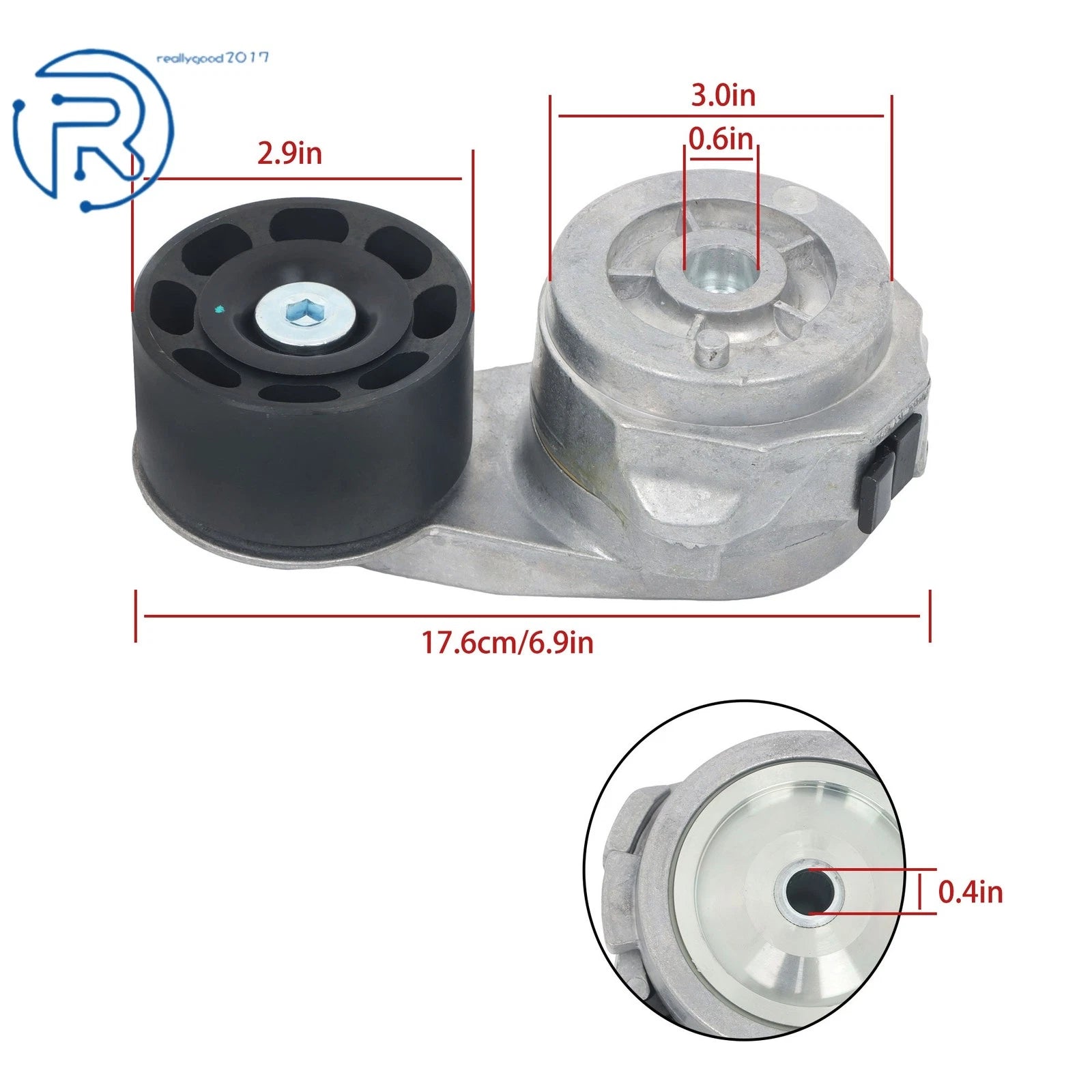 Pulley Tensioner for Caterpillar C-10 C-12 C18 3176C 3196 E322C