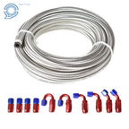 Fuel Hose Line Kit with Swivel Hose End Fitting for Universal Applications (20FT)
